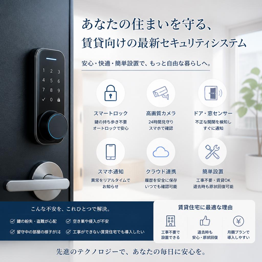 あなたの住まいを守る、賃貸向けの最新セキュリティシステム