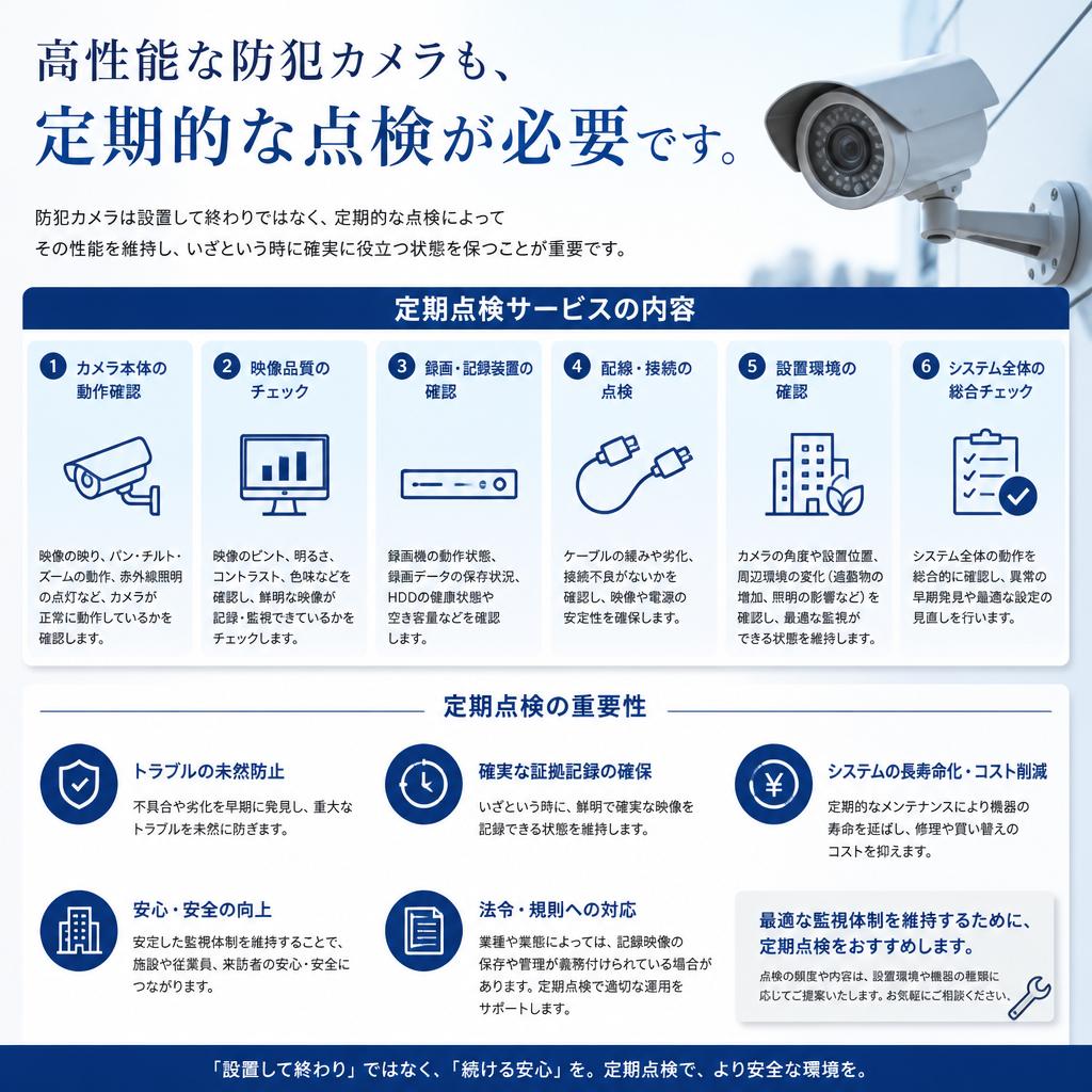 4. 定期点検で安心の維持